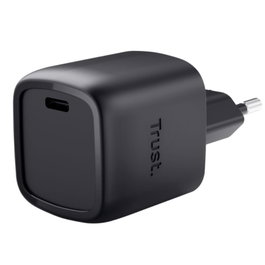 CARGADOR PARED/VIAJE USB-C 30W MAXO NEGRO TRUST
